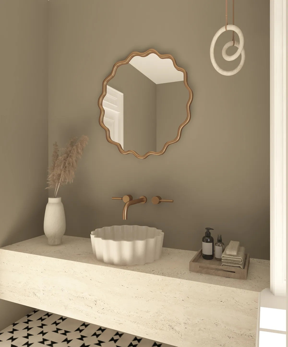 Orlando American Style Irregular Mirror - Unique Wall Mirror | Alpken