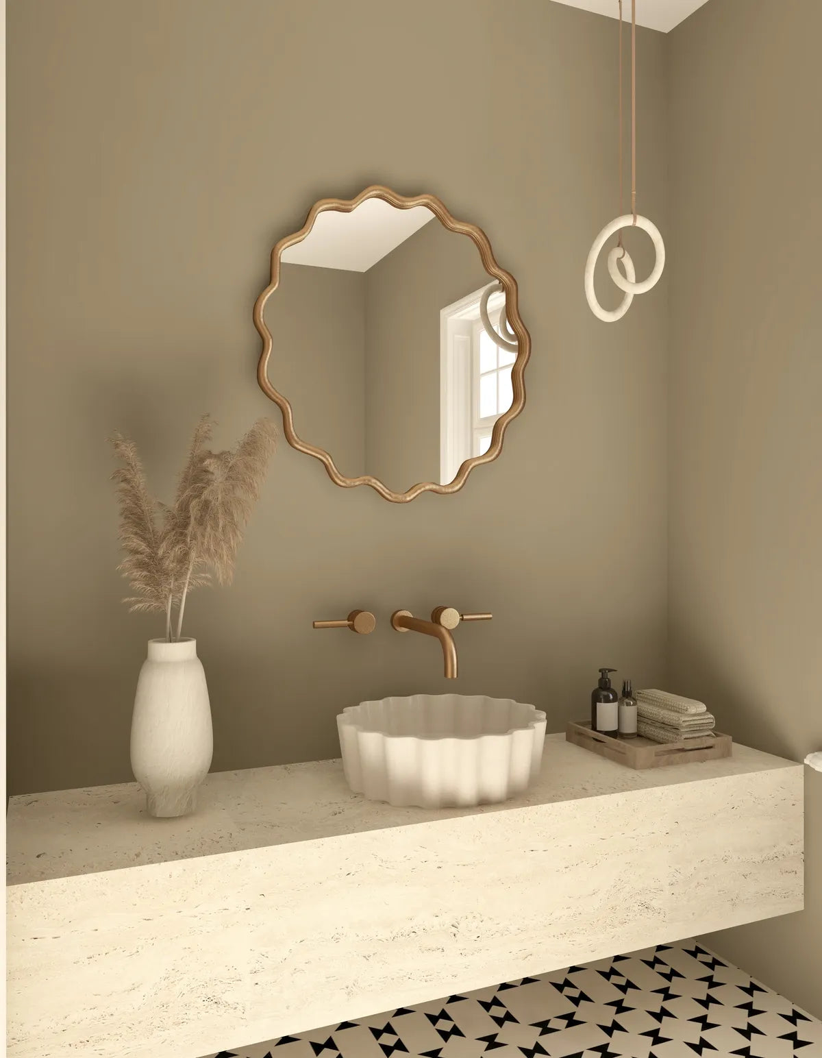 Orlando American Style Irregular Mirror - Unique Wall Mirror | Alpken