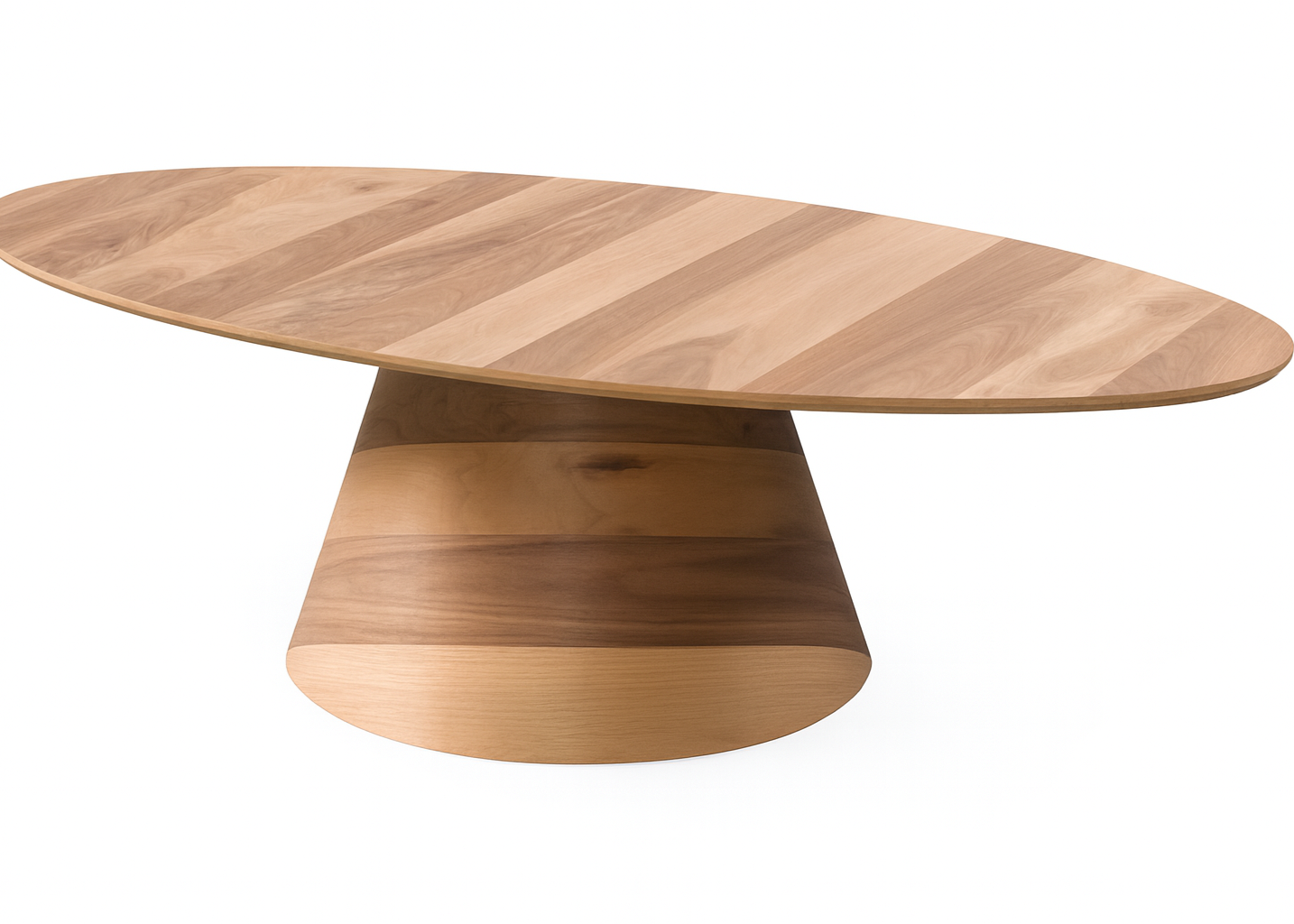 Vesta Elips Walnut Coffee Table