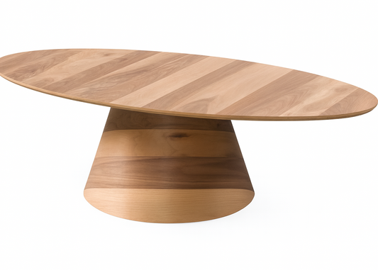 Vesta Elips Walnut Coffee Table
