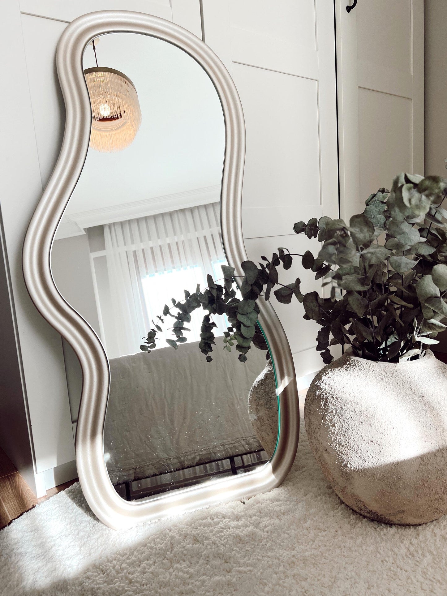 Sera Irregular Wavy Mirror - Handmade Asymmetrical Wall Mirror