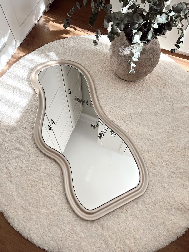 Sera Irregular Wavy Mirror - Handmade Asymmetrical Wall Mirror
