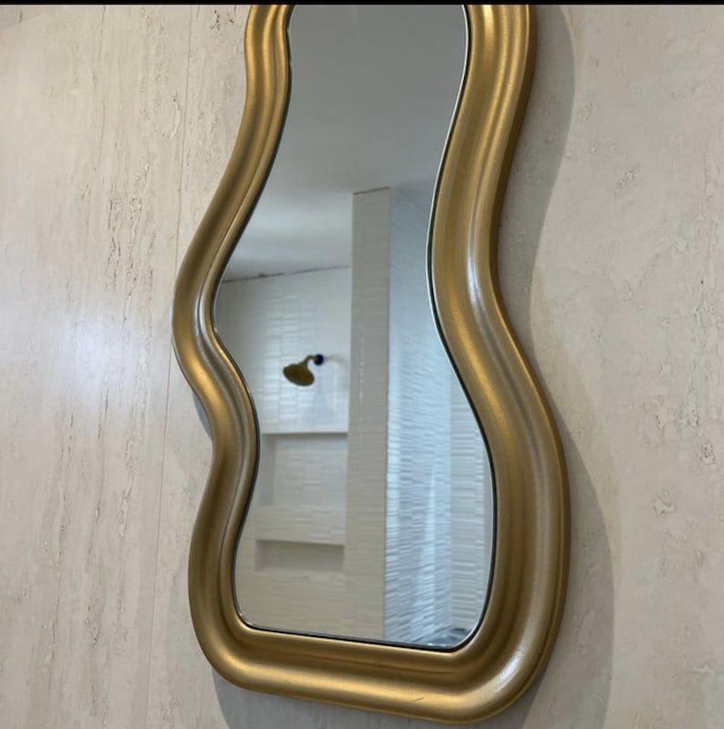 Sera Irregular Wavy Mirror - Handmade Asymmetrical Wall Mirror