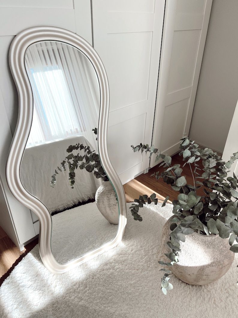 Sera Irregular Wavy Mirror - Handmade Asymmetrical Wall Mirror
