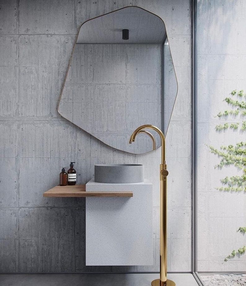Giza Irregular Mirror - Unique Asymmetrical Wall Mirror | Alpken