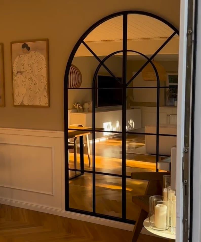 Arched Window Mirror Farm House Mirror
