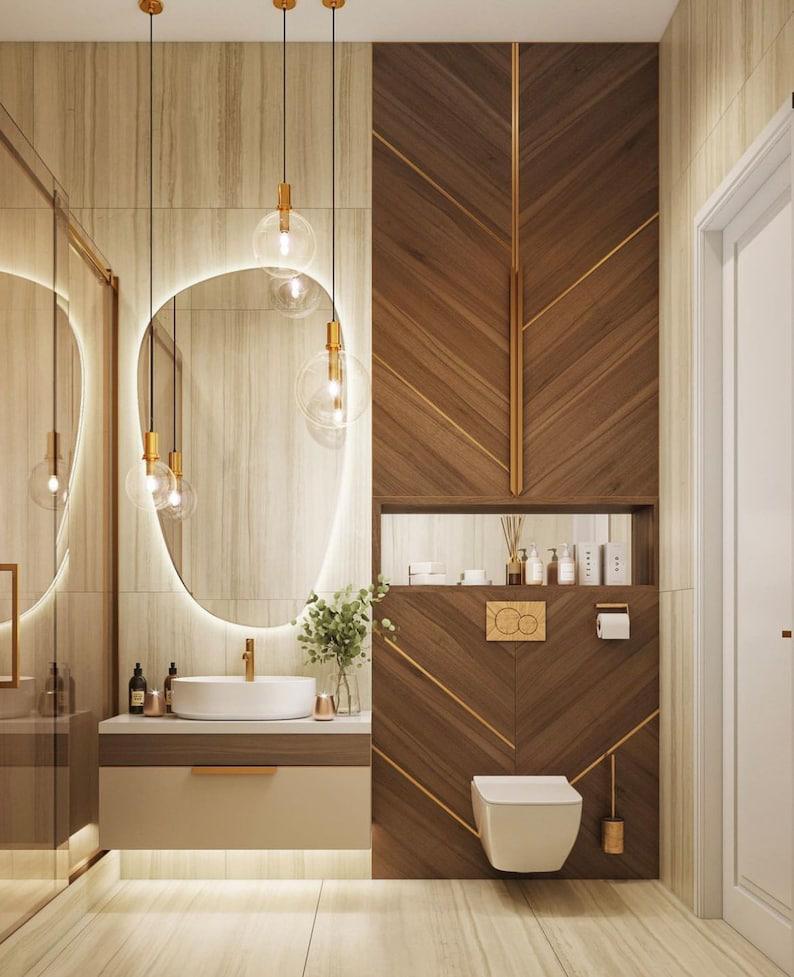 Loodo Asymmetrical Bathroom and Bedroom Wall LED Mirror