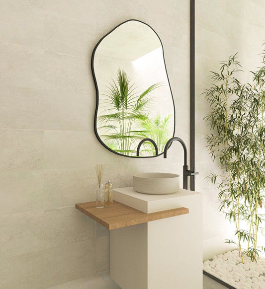 Sienna Asymmetrical Mirror - Handmade Irregular Wall Mirror with LED
