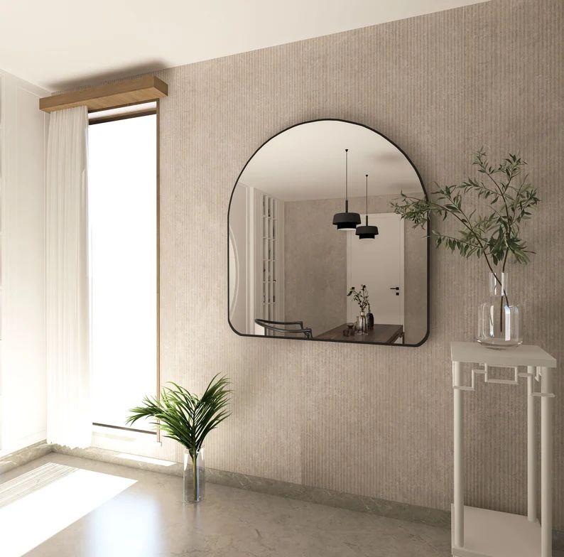 Alya Irregular Wall Mirror - Elegant Asymmetrical Design | Alpken