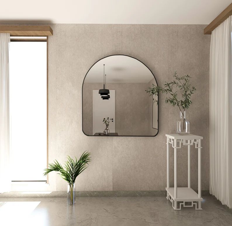 Alya Irregular Wall Mirror - Elegant Asymmetrical Design | Alpken