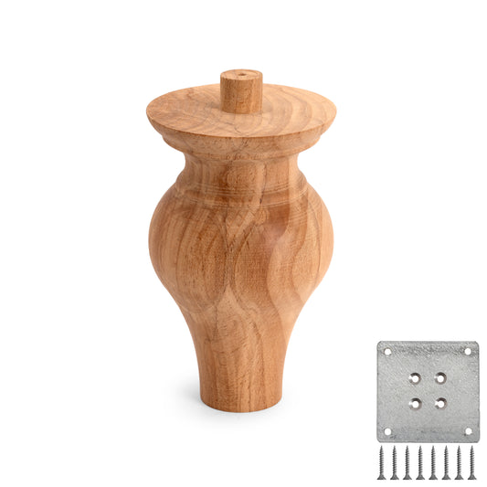 Rustic wooden furniture leg, Sofa,Cabinet, Bed Wooden Leg - Set of 4