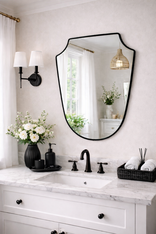 Polo Irregular Mirror Italian style Led Vanity Mirror