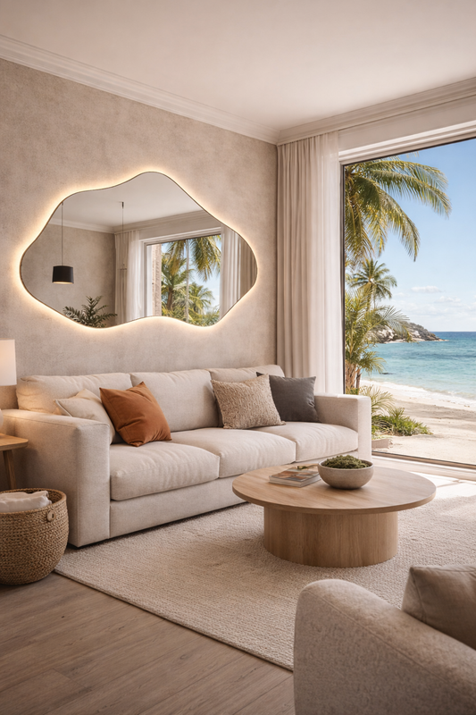 Bilbao Bathroom Mirror - Asymmetrical Irregular Wall Mirror