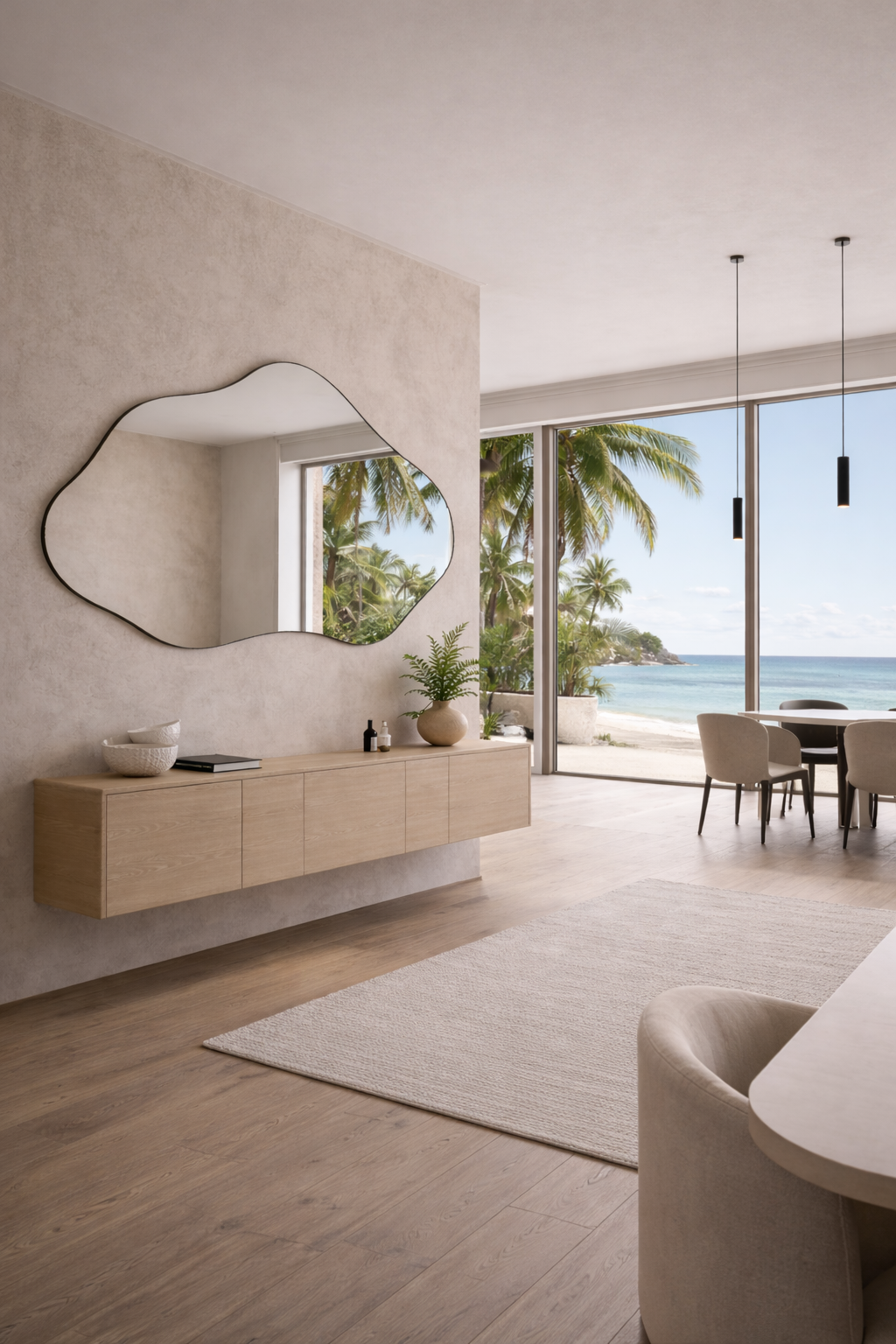 Bilbao Bathroom Mirror - Asymmetrical Irregular Wall Mirror