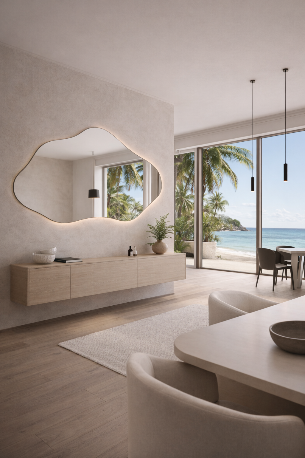 Bilbao Bathroom Mirror - Asymmetrical Irregular Wall Mirror