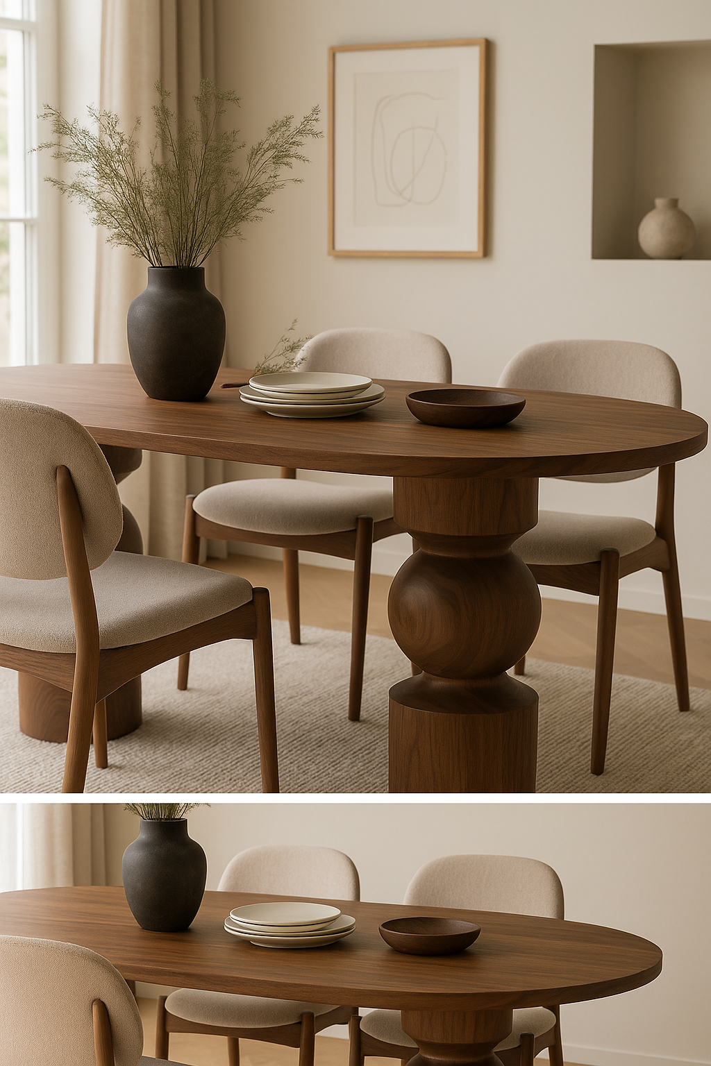 Orb Dining Table, Walnut