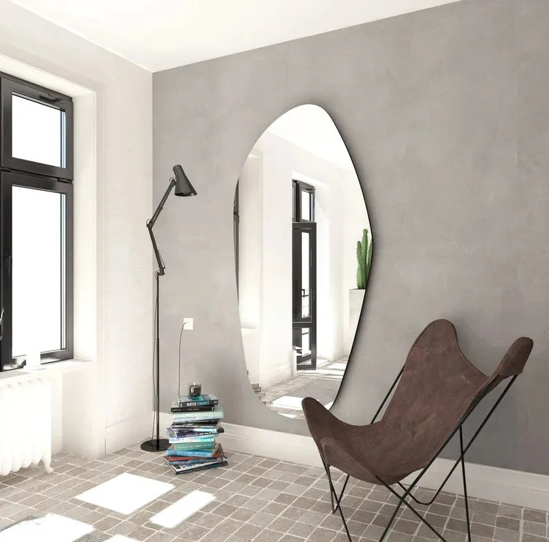 Biga Asymmetrical Mirror Irregular Bathroom Wall Mirror