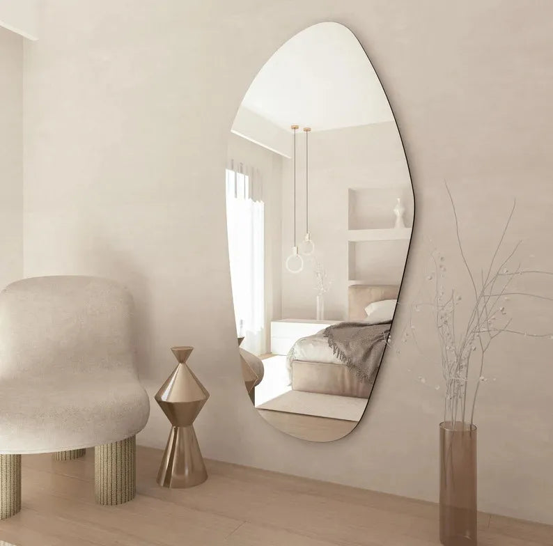 Biga Asymmetrical Mirror Irregular Bathroom Wall Mirror