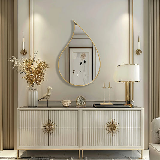 RainDrop Asymmetrical Mirror - Organic Irregular Wall Mirror