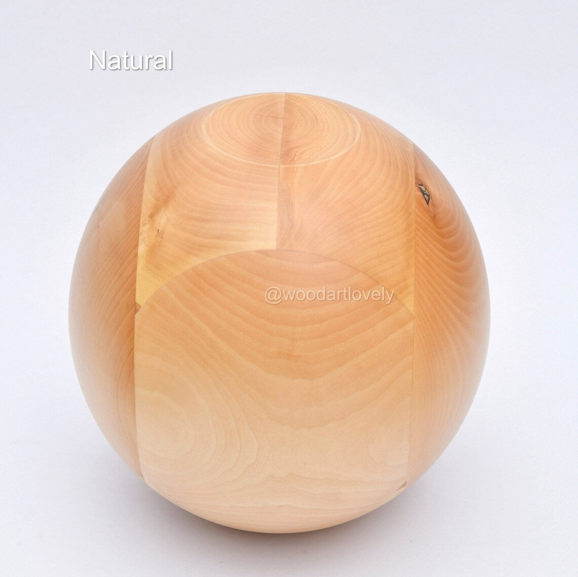 Natural Wood Ball Coffee Table, Center Table, Wood Balls, Glass Table with Wood Ball