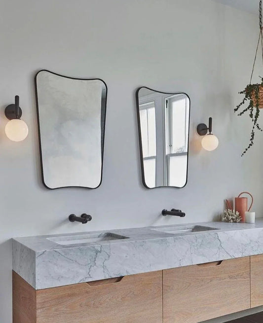 H Irregular Mirror Italian Style Asymmetrical Mirror