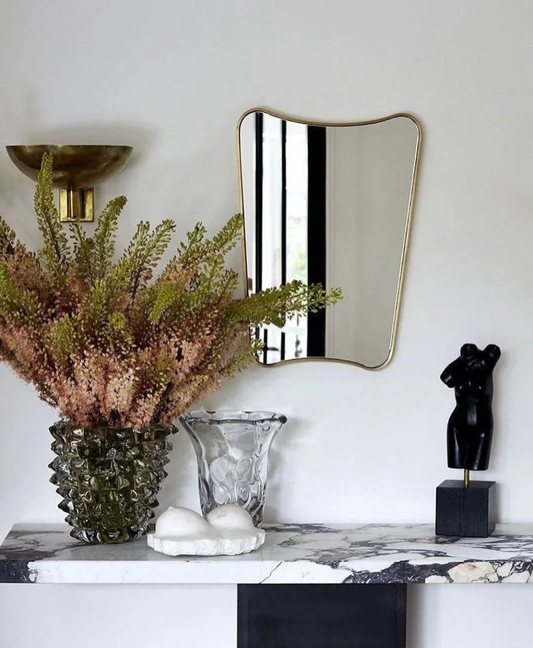 H Irregular Mirror Italian Style Asymmetrical Mirror