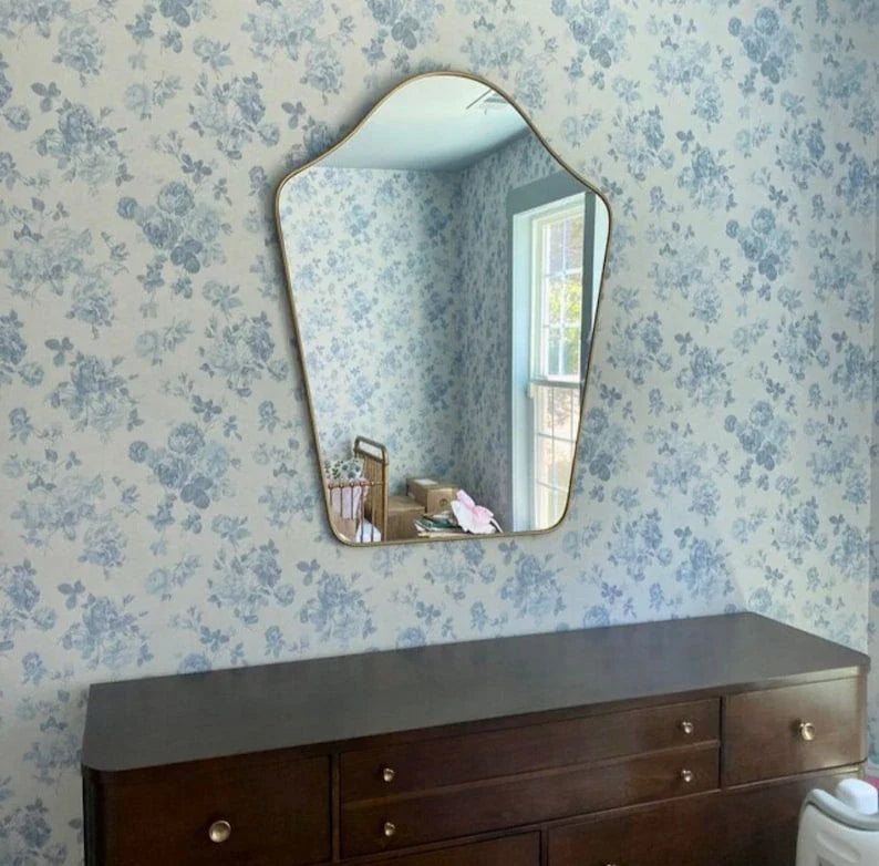Asymmetrical J Mirror Irregular Sink Led Mirror