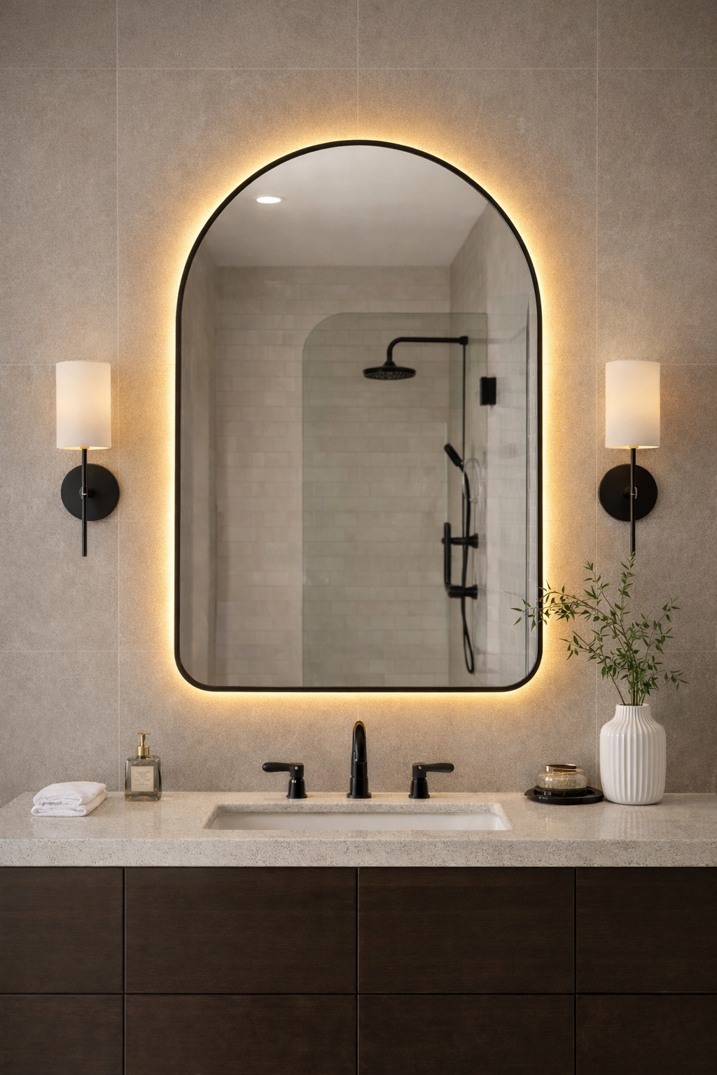 Alya Irregular Wall Mirror - Elegant Asymmetrical Design | Alpken